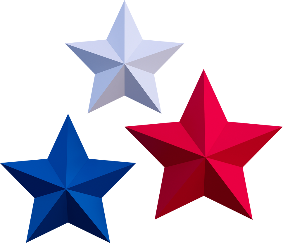 3d stars icon